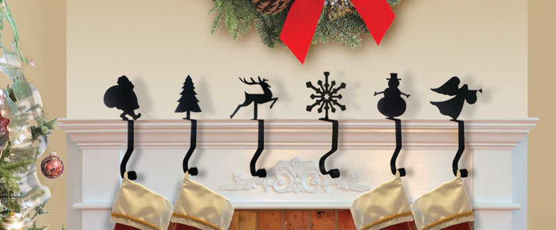 Reindeer Design Mantel Hook - Stocking Holder
