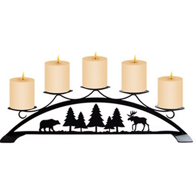 Moose / Bear - Table Top Pillar Candle Holder