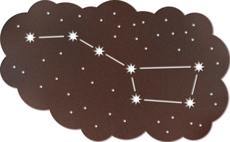 Big Dipper Night Sky Metal Wall Art