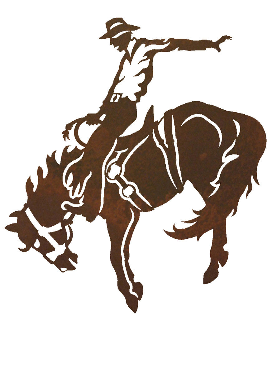 Bronc Rider Silhouette