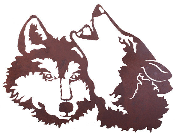 Wolf Design 30" Metal Wall Art