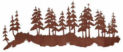 Pine Forest 42" Rustic Metal Wall Decor