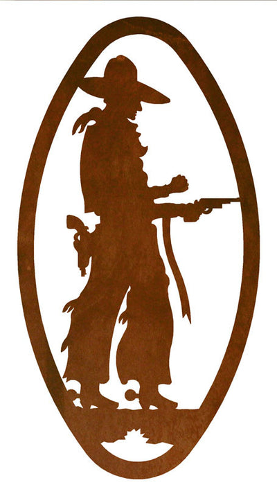 Pistol Cowboy - Rustic Western Metal Decor