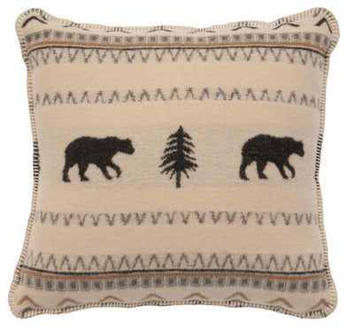 Boulder Wool Blend Throw Pillow