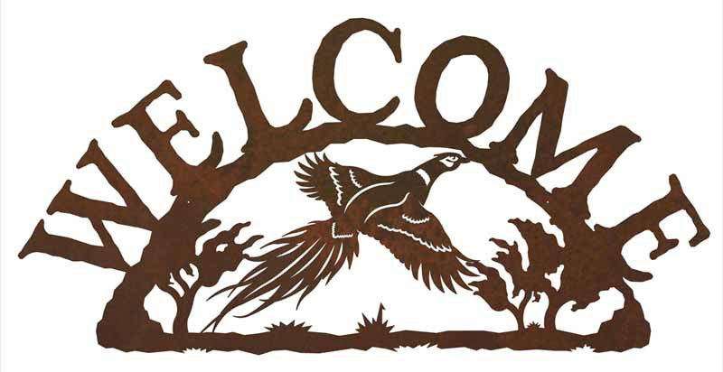 Pheasant Welcome Sign