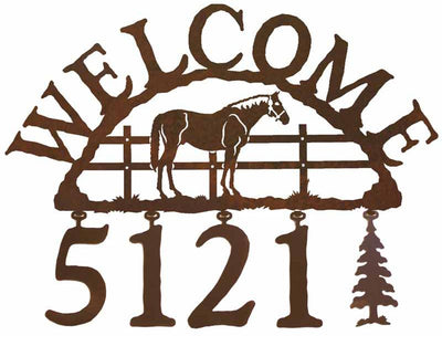 Bay Horse Address Welcome Sign