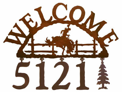 Bronc Address Welcome Sign
