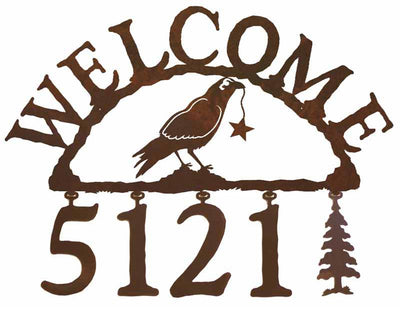 Crow Address Welcome Sign