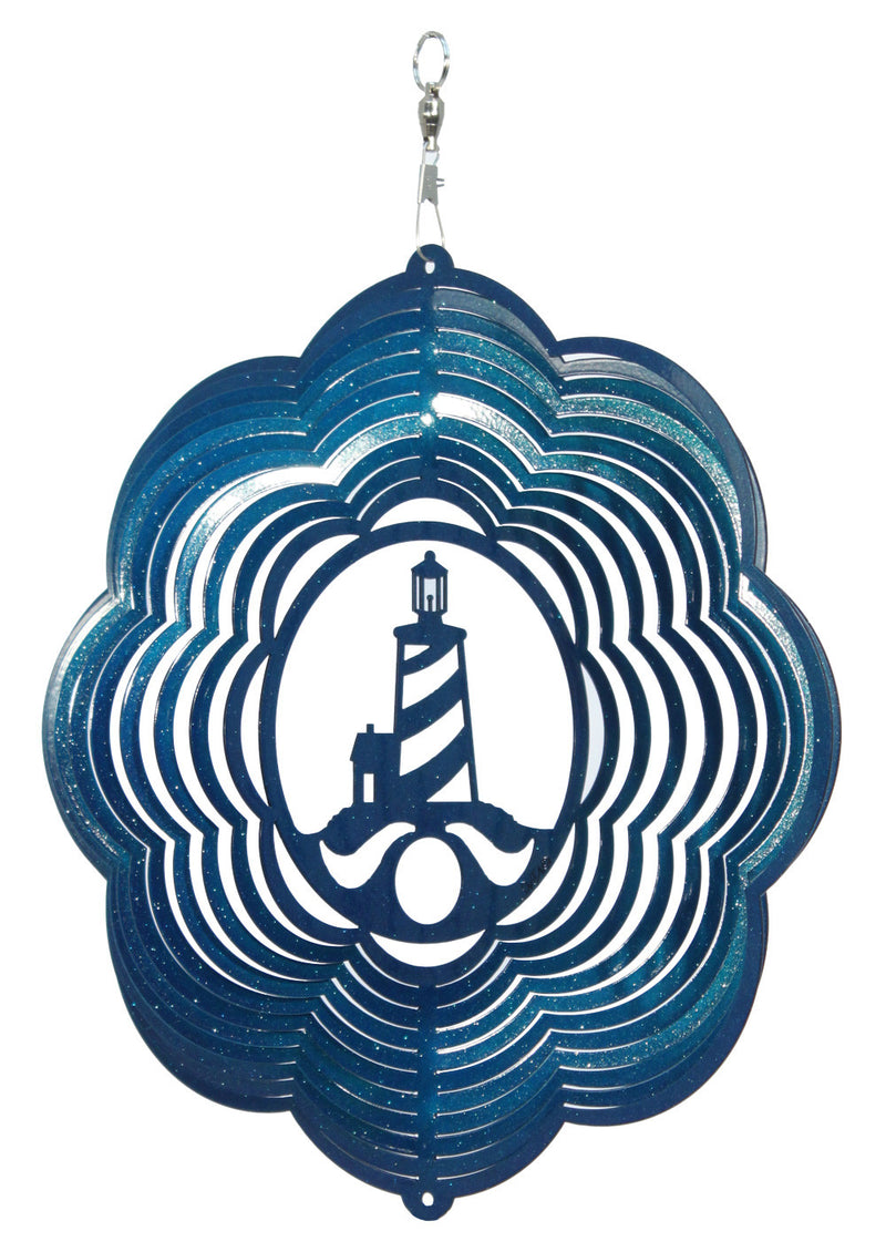 Lighthouse Nautical Design Metal Wind Spinner
