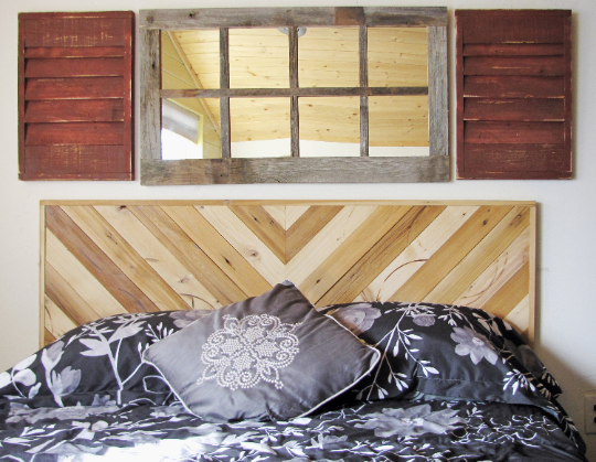 Rustic Barn Wood Window Shutters 37.5 in X 21.75 in