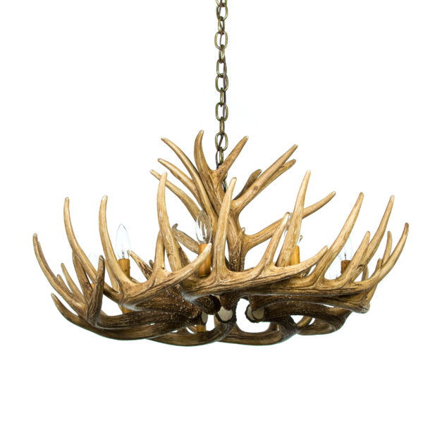 Whitetail 12 Antler Cascade Reproduction Chandelier